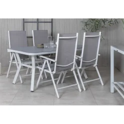 Virya t Loungesæt - Havemøbelsæt - Grå,Hvid