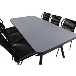 Virya t Loungesæt - Havemøbelsæt - Sort,Grå