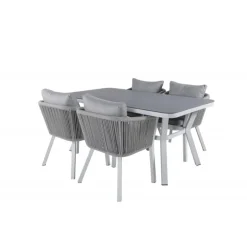 Virya t Loungesæt - Havemøbelsæt - Grå,Hvid