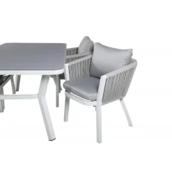 Virya t Loungesæt - Havemøbelsæt - Grå,Hvid