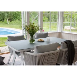 Virya t Loungesæt - Havemøbelsæt - Grå,Hvid