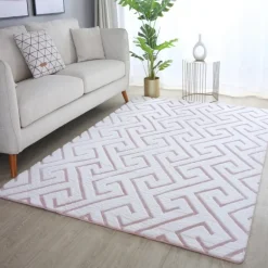 Vision Kortluvet tæppe Skandinavisk - Rosa