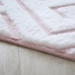 Vision Kortluvet tæppe Skandinavisk - Rosa