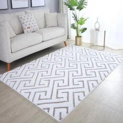 Vision Kortluvet tæppe Skandinavisk - Beige