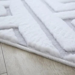 Vision Kortluvet tæppe Skandinavisk - Sølv