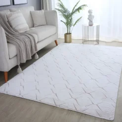 Vision Kortluvet Tæppeløber Skandinavisk - Rosa