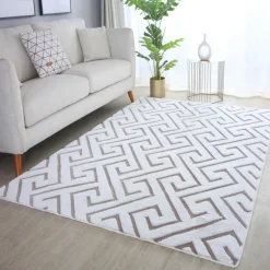 Vision Kortluvet Tæppeløber Skandinavisk - Beige