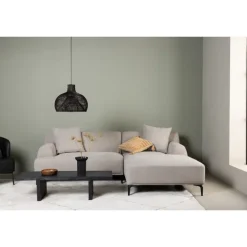 Viskan 3 personers Sofa - Sort og Lysegrå