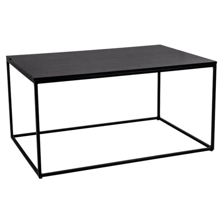 Vita Sofabord Sort 90 x 60 cm