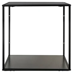 Vita Væghylde - Hylde med sort ramme og sorte hylder 36x36x36 cm