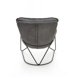 VOLKER lænestol MørkeGrå/Sort