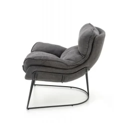 VOLKER lænestol MørkeGrå/Sort