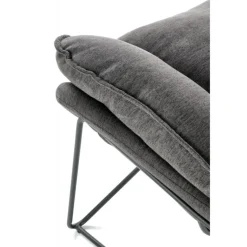 VOLKER lænestol MørkeGrå/Sort