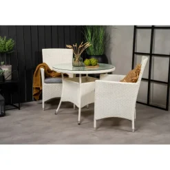 Volta Rundt Loungesæt - Havemøbelsæt - Grå,Hvid