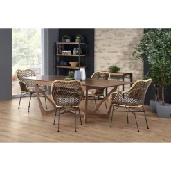 WENANTY amerikansk spisebord 160cm kan udvides til 240 cm - Valnød