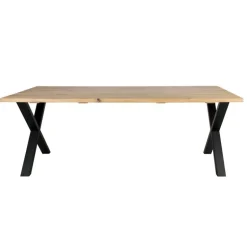 Westwood plankebord 180x95 - Hvidolieret egetræ/Sort