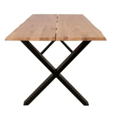 Westwood plankebord 180x95 - Hvidolieret egetræ/Sort