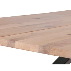 Westwood plankebord 180x95 - Hvidolieret egetræ/Sort