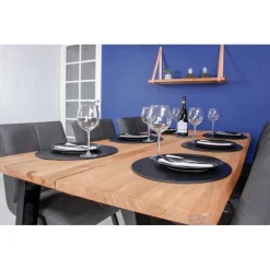 Westwood plankebord 240x95 - Naturolieret egetræ/Sort