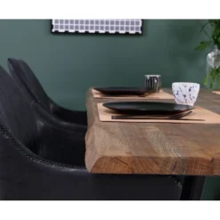 Westwood plankebord 180x95 - Røgolieret egetræ/Sort