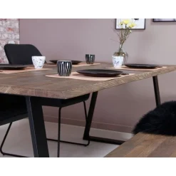 Westwood plankebord 180x95 - Røgolieret egetræ/Sort