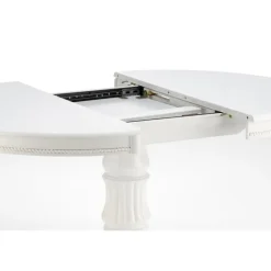 WILLIAM Spisebord 90cm kan udvides til 124cm - Hvid Massivt Træ