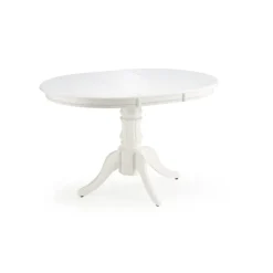 WILLIAM Spisebord 90cm kan udvides til 124cm - Hvid Massivt Træ