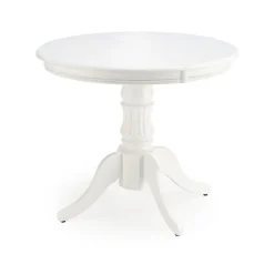 WILLIAM Spisebord 90cm kan udvides til 124cm - Hvid Massivt Træ