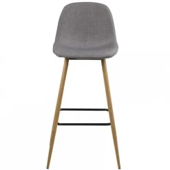 Wilma barstol - Lysegrå/Eg