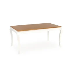 WINDSOR Spisebordmedudtræk, - Mørk Eg/Hvid