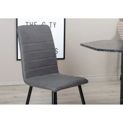 Windu Spisebordsstol - Sort og Grå