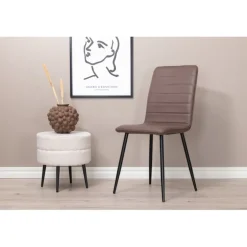 Windu Spisestuestol - Sort og Brun