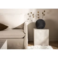 York Høj hjørnebord 40x40cm - Beige