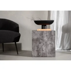 York Hjørnebord 40x40cm- Mørkegrå