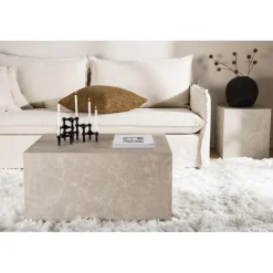 York Lav Sofabord 80 x 60 - Beige