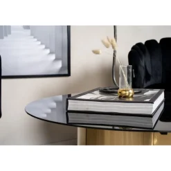 Ystad Bord - Sort og Brushed Messing