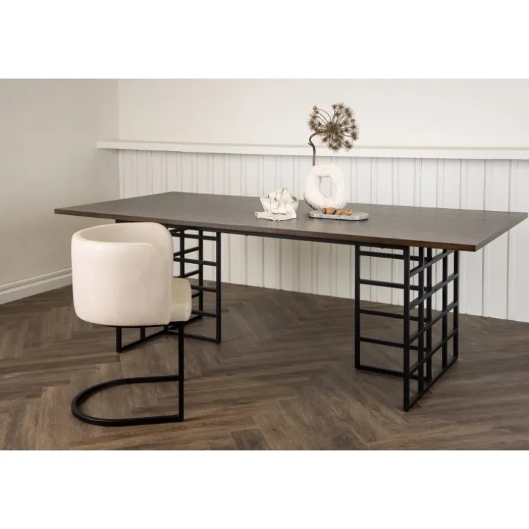 Ystad Spisebord - Sort og mocca