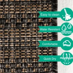 Zagora Udendørs tæppe Vintage - Sort