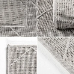 Zagora Udendørs Tæppeløber Rhombus - Grå