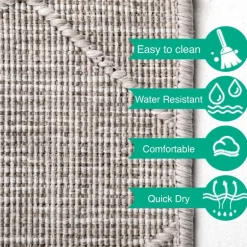 Zagora Udendørs Tæppeløber Rhombus - Grå