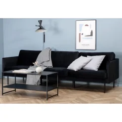Zoom 3 personers Sofa - Sort