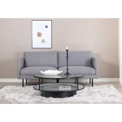 Zoom 2 personers Sofa - Sort og Grå