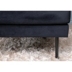 Zoom U-Sofa - Sort Velour