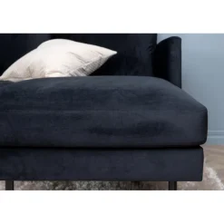 Zoom U-Sofa - Sort Velour