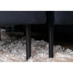 Zoom U-Sofa - Sort Velour