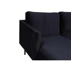Zoom U-Sofa - Sort Velour